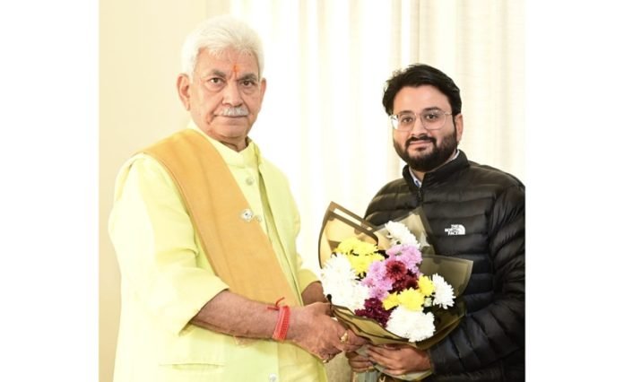 Udhampur Table Tennis Association General Secretary Meets LG Manoj Sinha to Discuss Sports Development