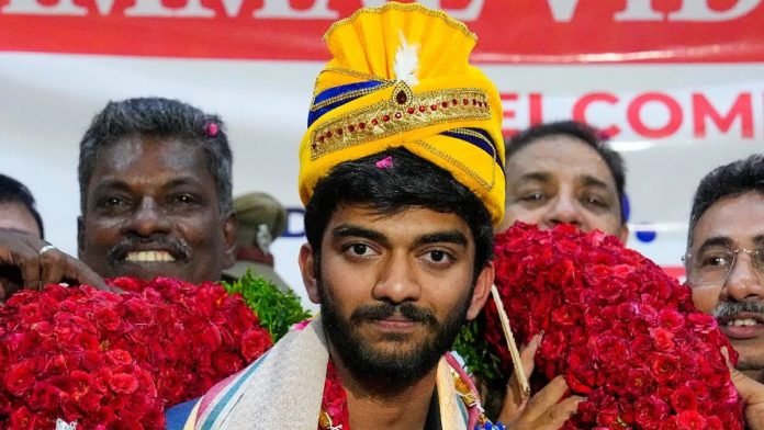 D. Gukesh Returns to Hero’s Welcome After Historic World Chess Title Win
