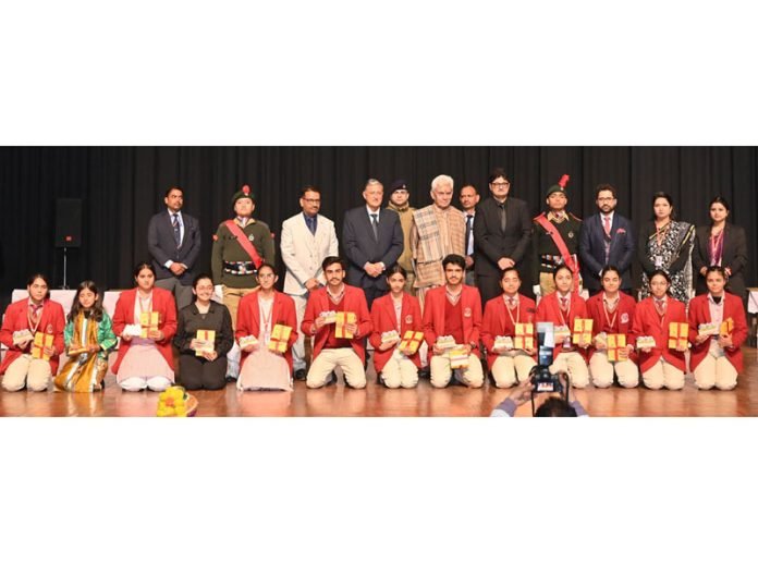 Lieutenant Governor Manoj Sinha Addresses 18th Annual Function of Mahavir International School, Emphasizes Knowledge Revolution