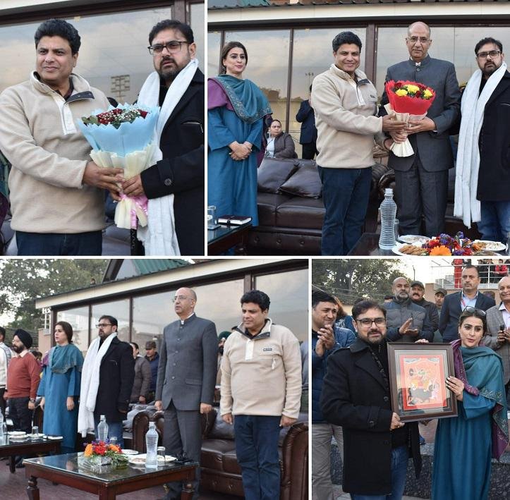 Sports Minister, Advisor to CM flag off J&K Senior Football team for Santosh Trophy