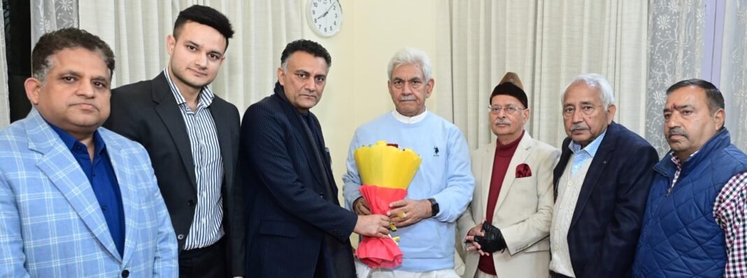 Delegation Submits Recommendations to Lieutenant Governor for Economic, Industrial, and Tourism Development of Jammu & Kashmir
