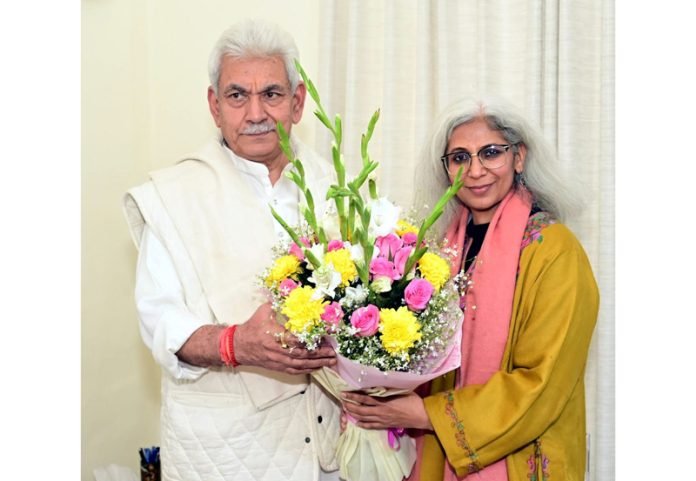 Sukhnandan Choudhary’s Key Meeting with Lieutenant Governor Manoj Sinha