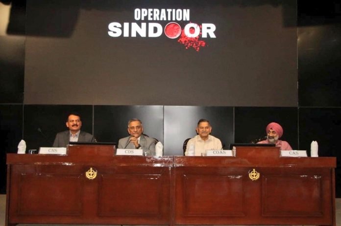 Tri-Service Chiefs Highlight Joint Precision in Operation Sindoor Success