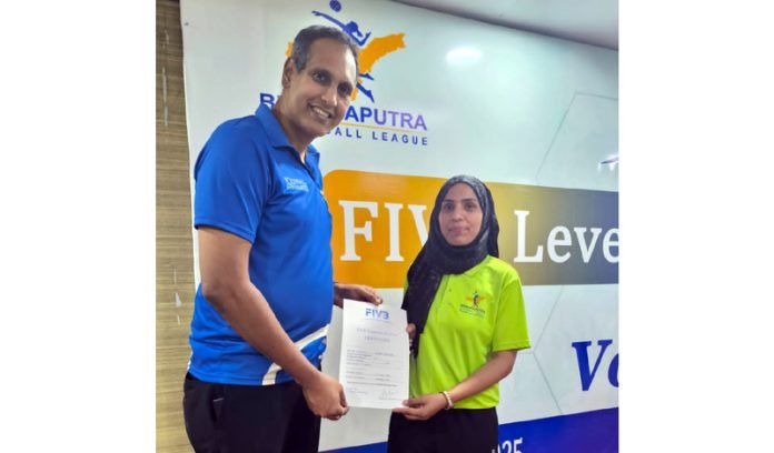 Shaheen Akhtar Becomes First Woman from J&K to Earn FIVB Level-1 Volleyball Coach Certification