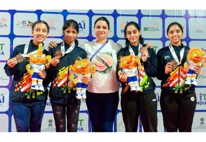 Creating History: J&K Girls Fencing Team Wins Bronze at Khelo India Youth Games 2025