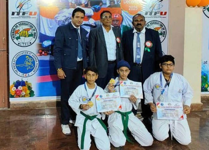 J&K Taekwondo Athletes Win Three Medals at National Championship