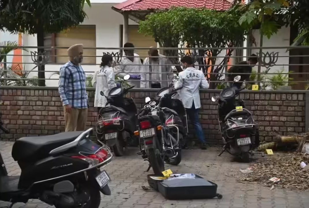 Chandigarh Blast: Two Suspects Identified in Explosion Outside BJP Office