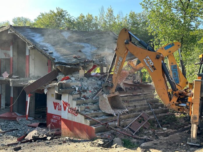 Demolition of illegal structures in Anantnag, J&K